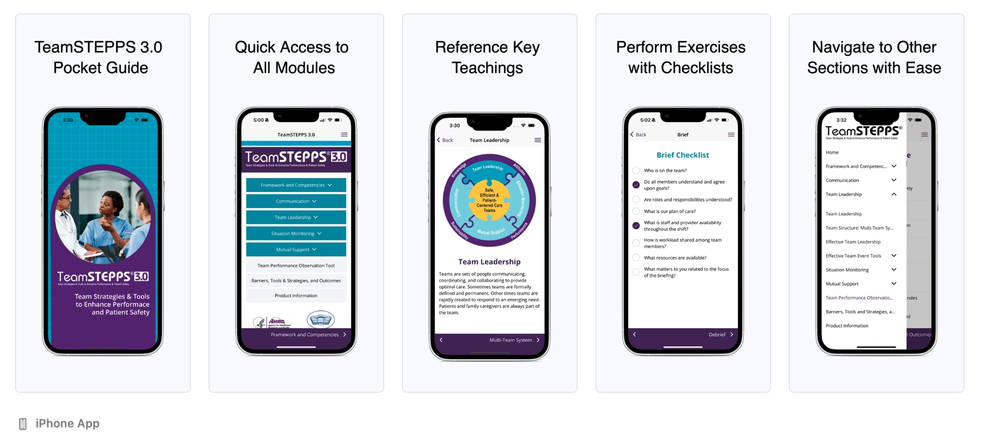 TeamSTEPPS - App Screenshot
